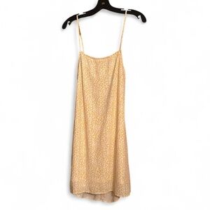 American Eagle Outfitters Yellow Floral Mini Slip Dress